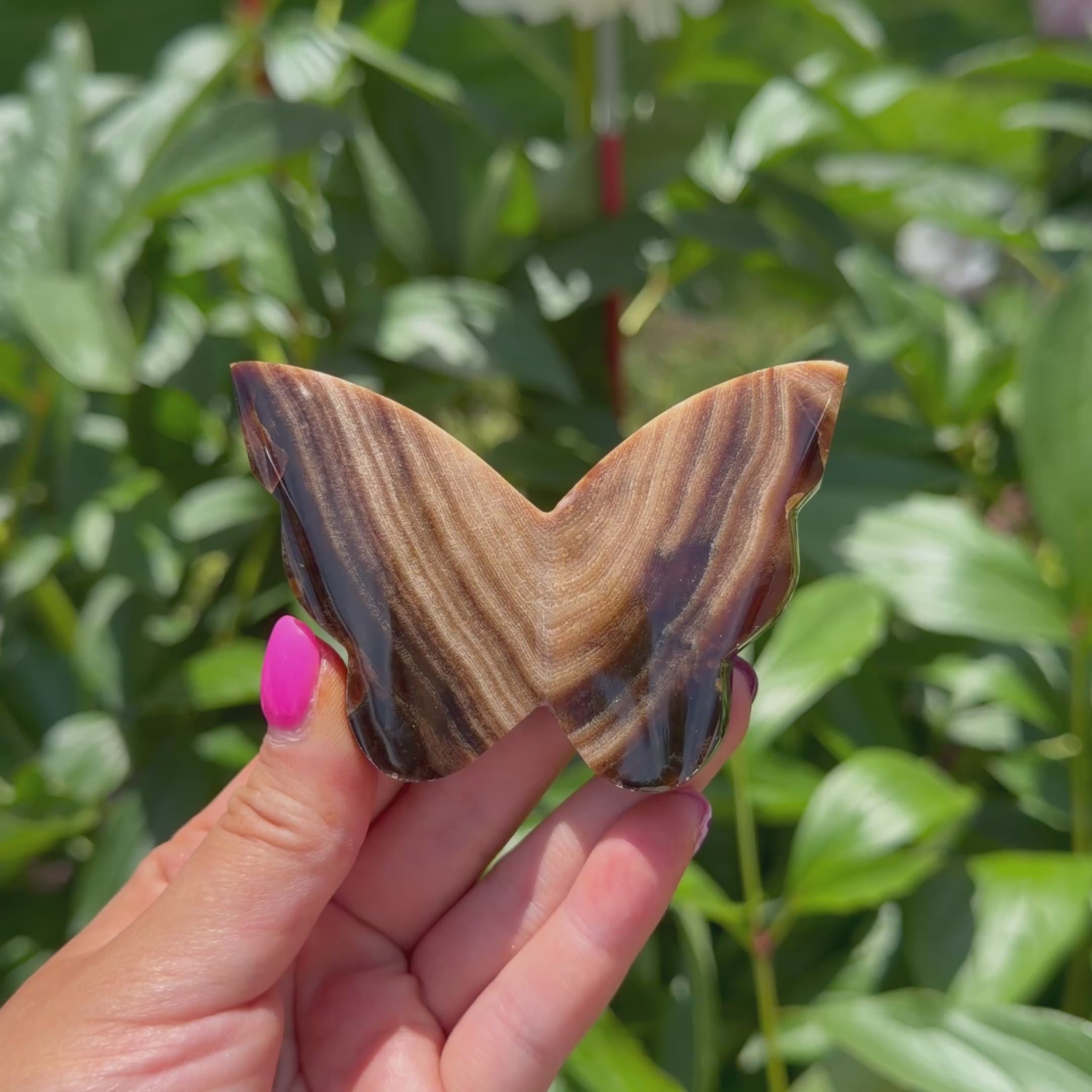 Chocolate Calcite Butterfly (Choose Your Own)