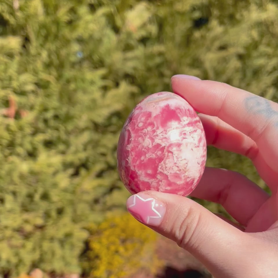 HQ Rhodochrosite Egg D