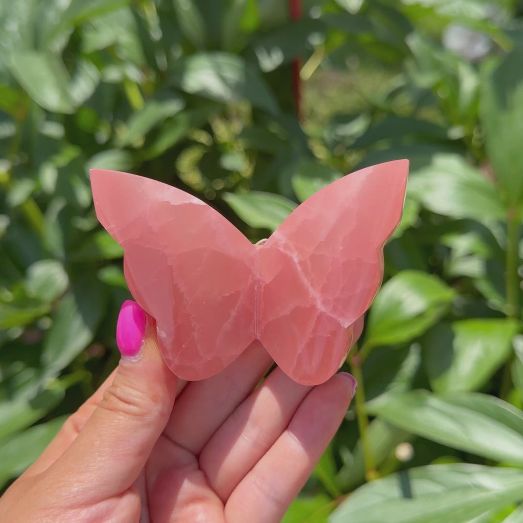 Rose Calcite Butterfly (Choose Your Own)
