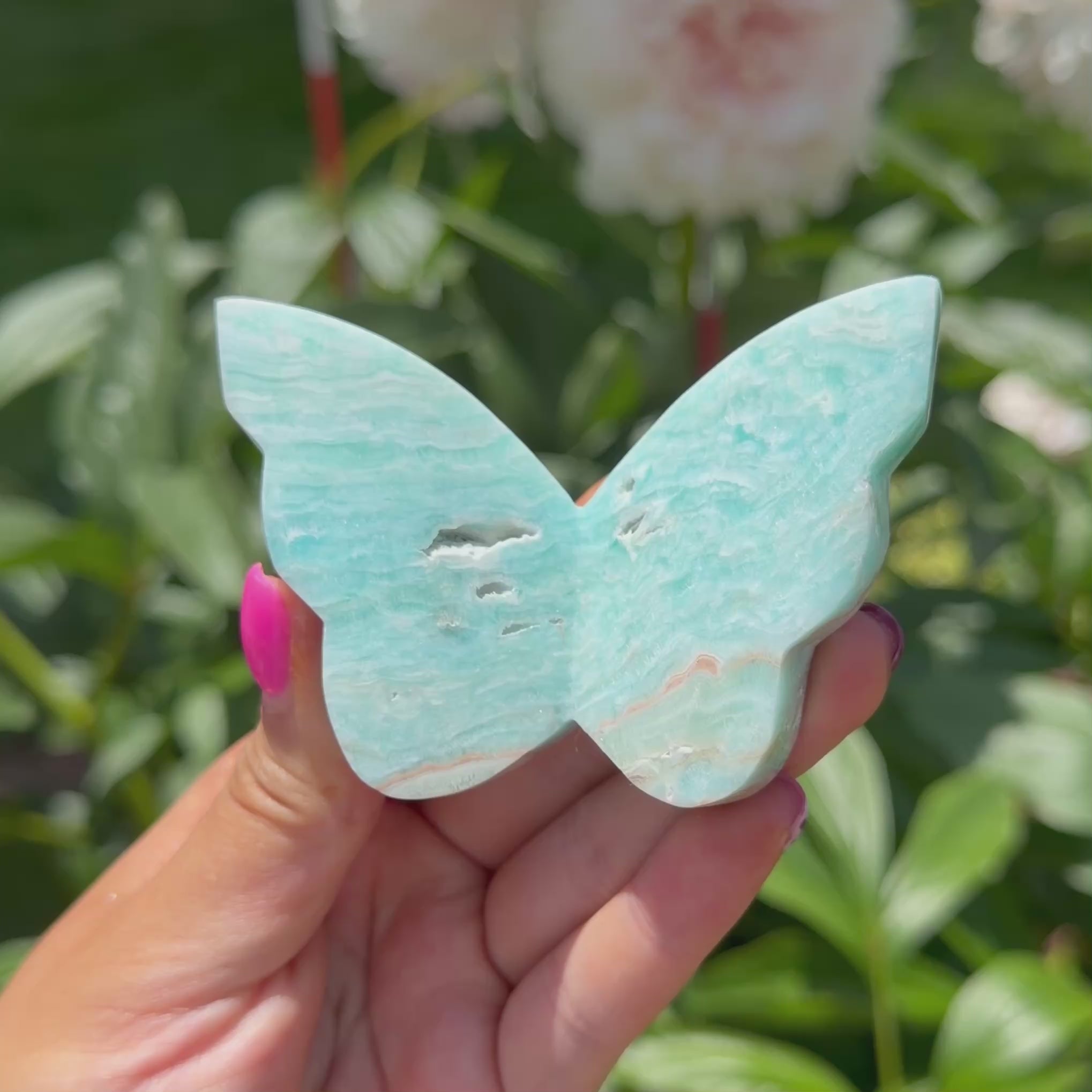 Blue Aragonite Butterfly (Choose Your Own)