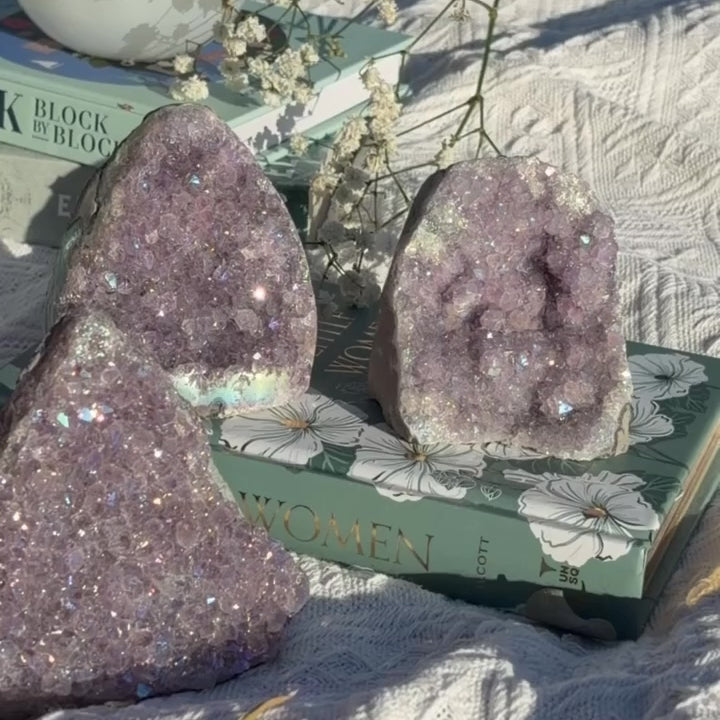 AAA Aura Amethyst Cutbase- Small (Choose Your Own)