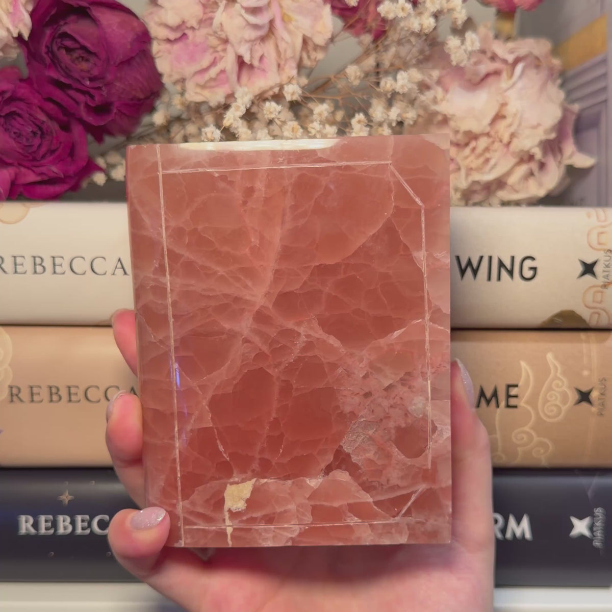 Calcite Book Carvings