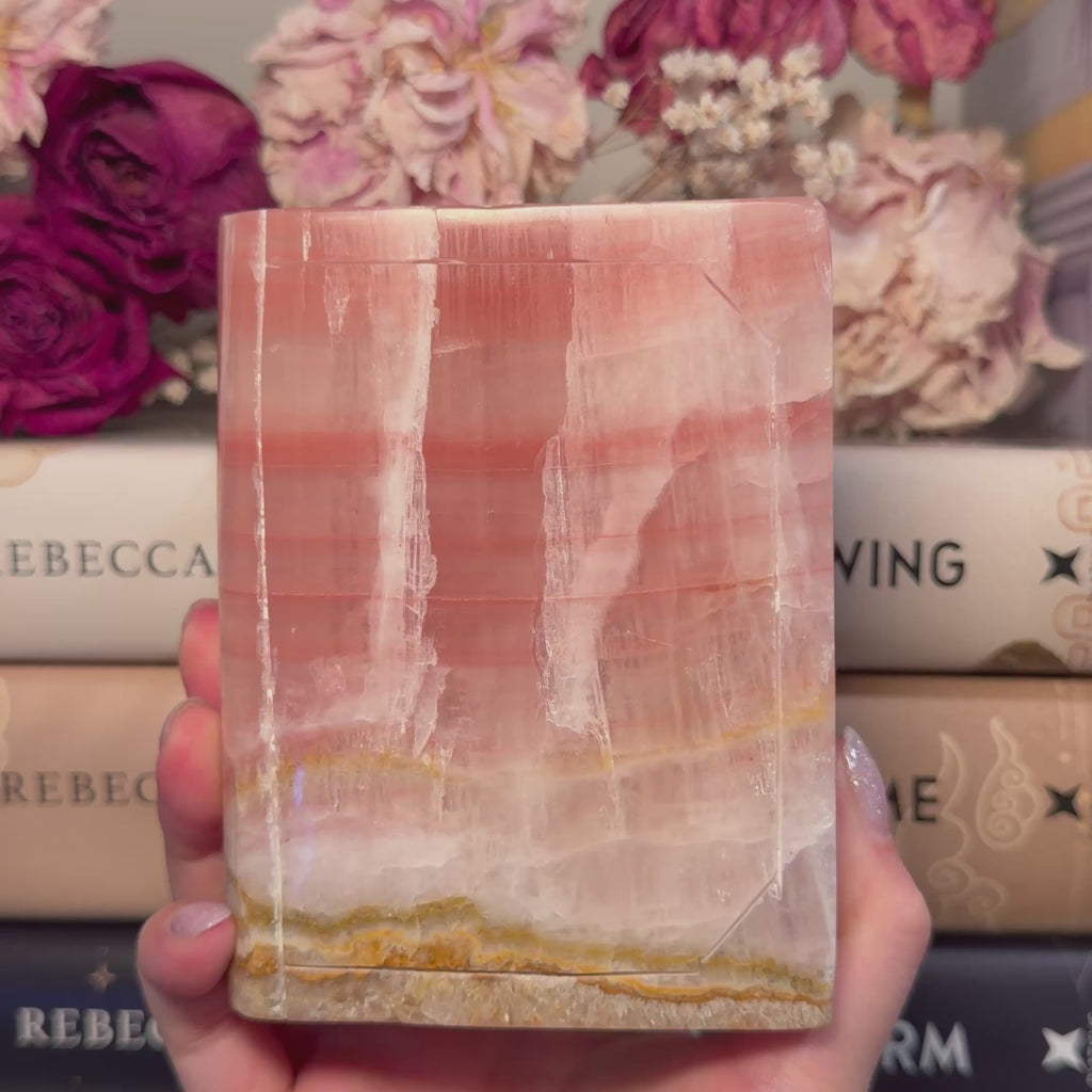 Calcite Book Carvings
