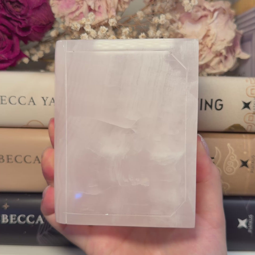 Calcite Book Carvings