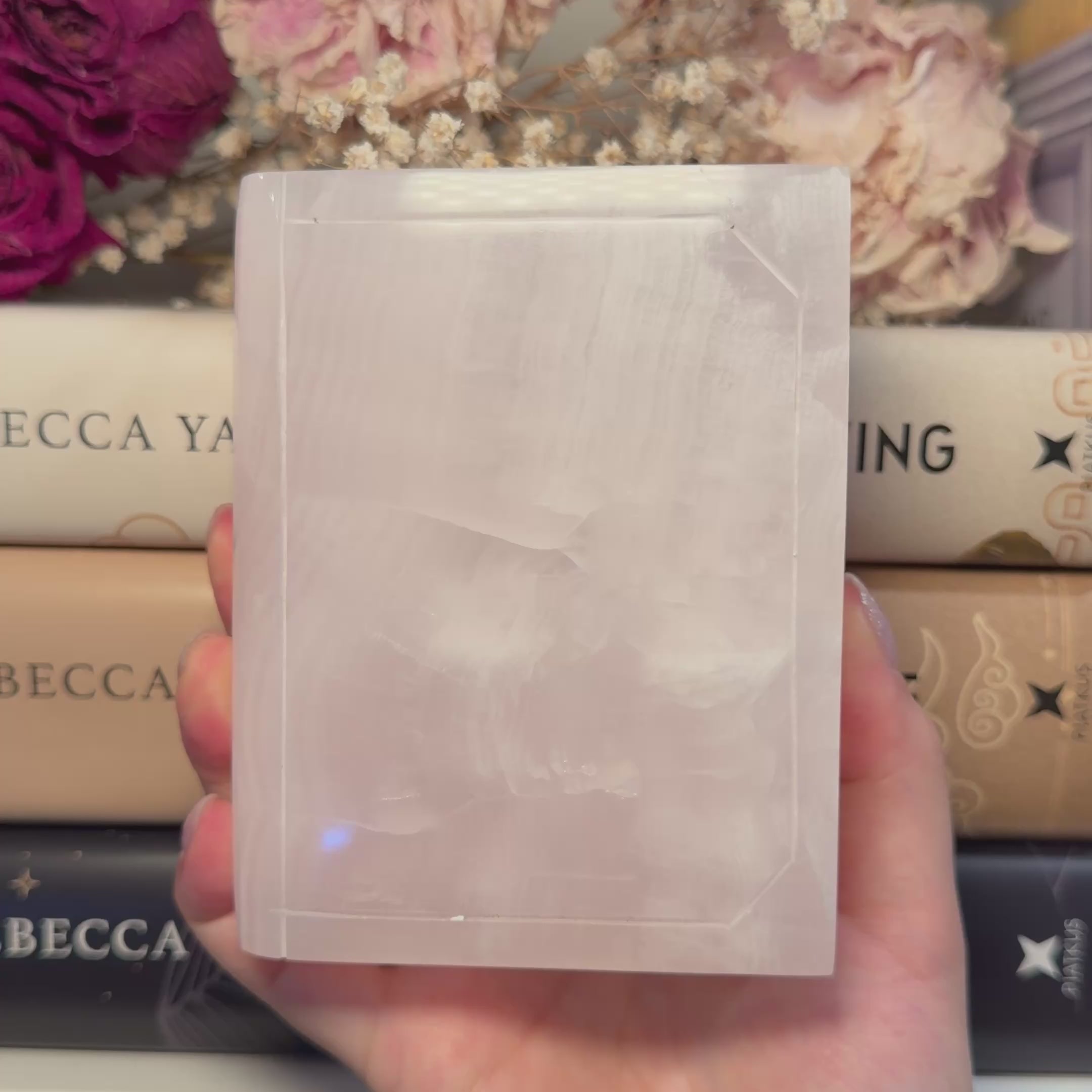 Calcite Book Carvings