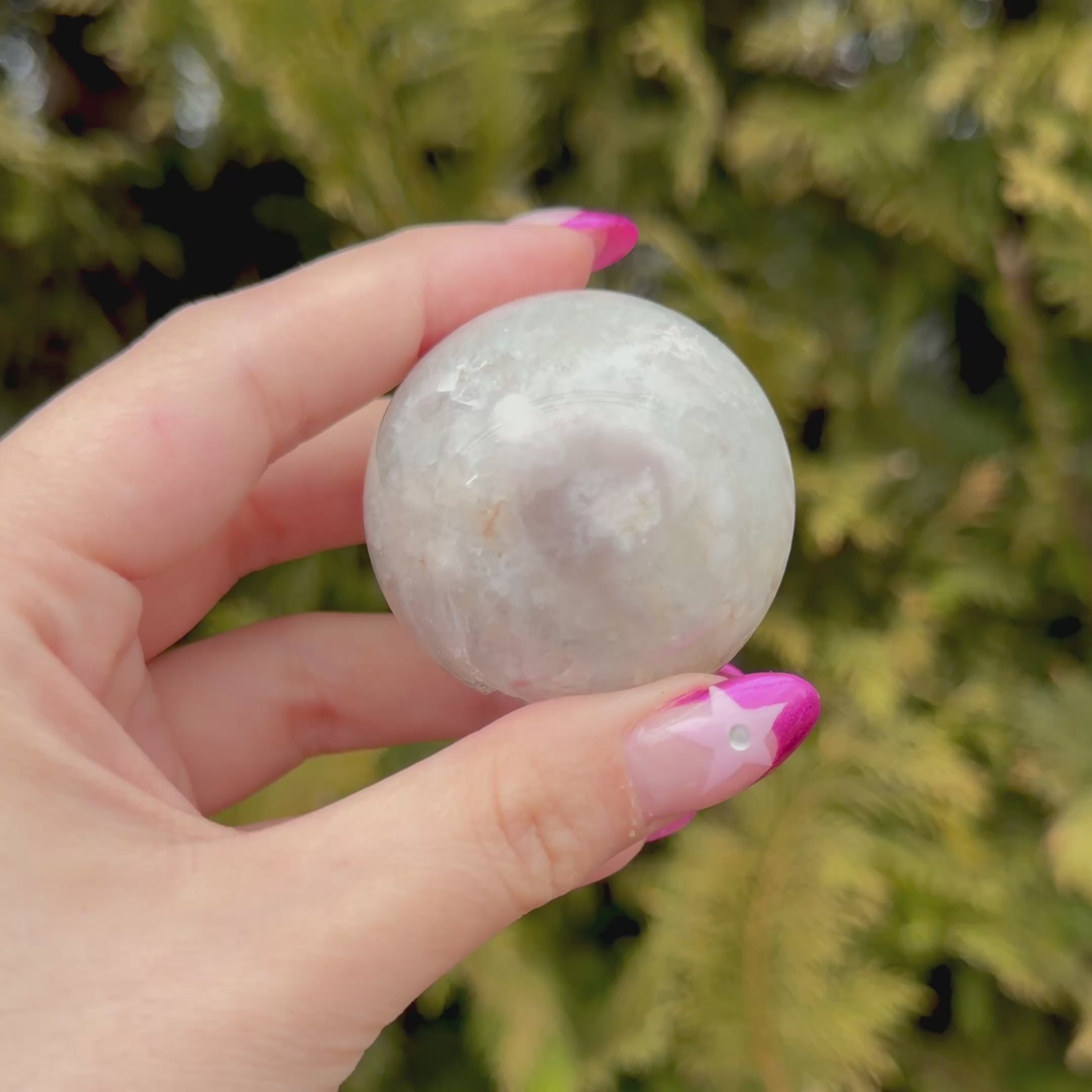 Flower Agate Sphere B