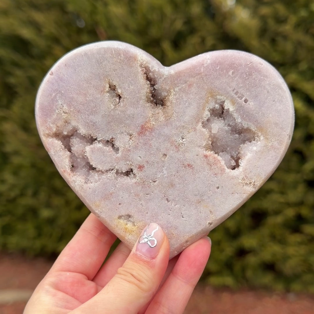 Lavender Pink Amethyst Heart C
